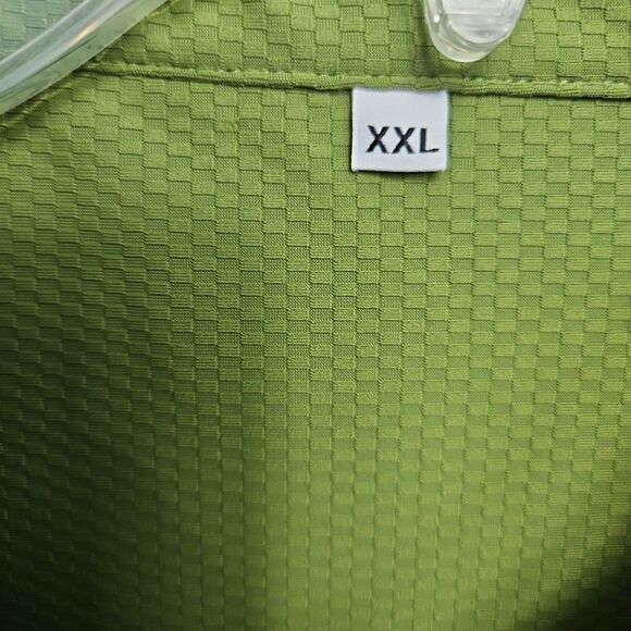 Sierra Men's Sz 2XL Shirt polo green nylon blend casual outdoor - Picture 3 of 9